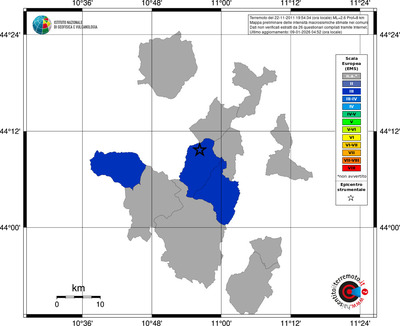 Mappa EMS - territori comuni