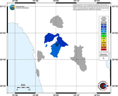 Mappa EMS - territori comuni
