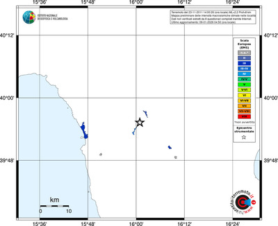 Mappa EMS - territori località