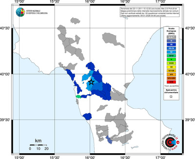 Mappa EMS - territori comuni