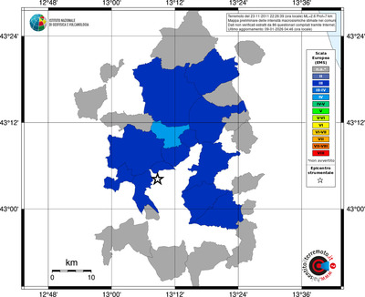Mappa EMS - territori comuni