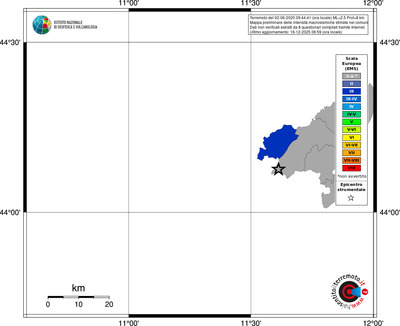 Mappa EMS - territori comuni