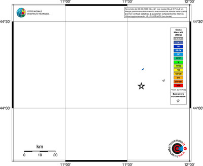 Mappa MCS - territori località