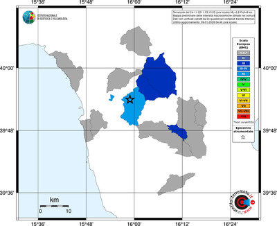 Mappa EMS - territori comuni