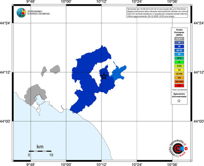 Mappa EMS - territori comuni