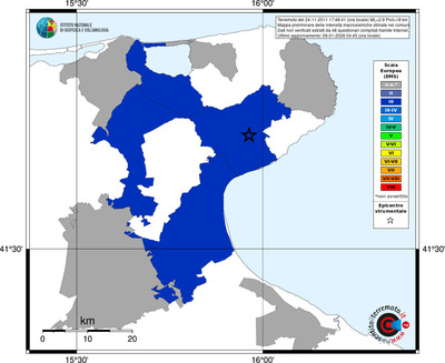 Mappa EMS - territori comuni