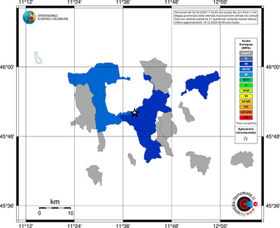 Mappa EMS - territori comuni