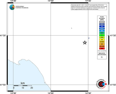 Mappa EMS - territori località