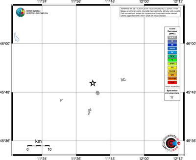 Mappa EMS - territori località