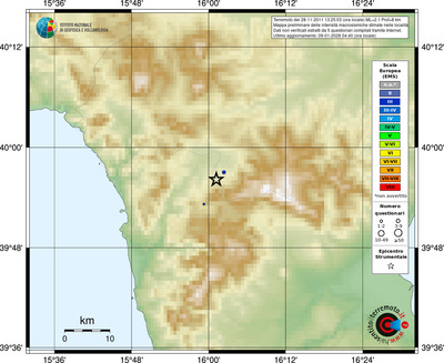 Mappa EMS - località