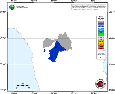 Mappa EMS - territori comuni