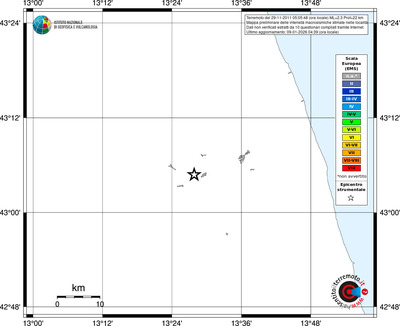 Mappa EMS - territori località