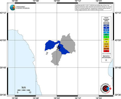 Mappa EMS - territori comuni