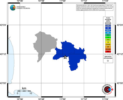 Mappa EMS - territori comuni