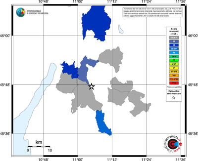 Mappa MCS - territori comuni