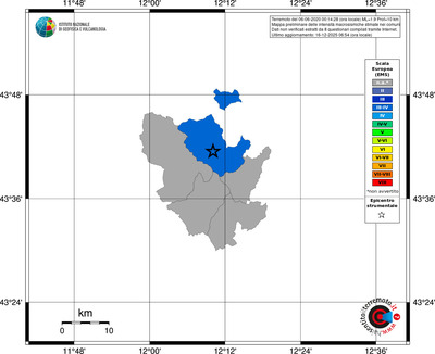 Mappa EMS - territori comuni