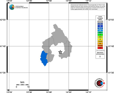 Mappa EMS - territori comuni