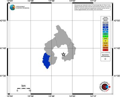 Mappa MCS - territori comuni