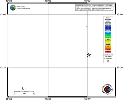 Mappa EMS - territori località