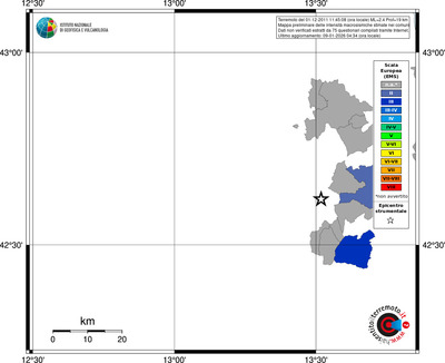 Mappa EMS - territori comuni