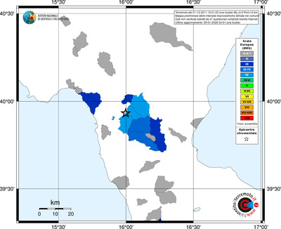 Mappa EMS - territori comuni