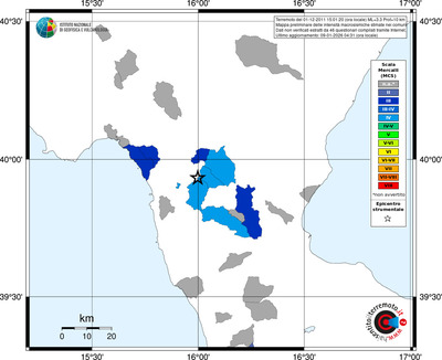 Mappa MCS - territori comuni