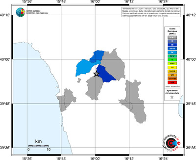 Mappa EMS - territori comuni