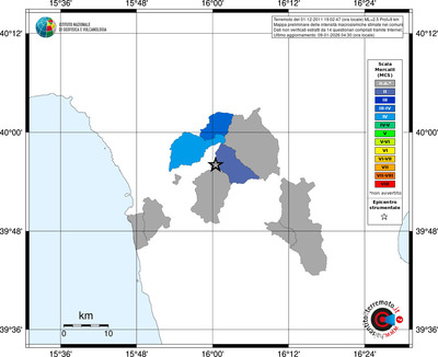 Mappa MCS - territori comuni