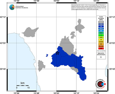 Mappa EMS - territori comuni