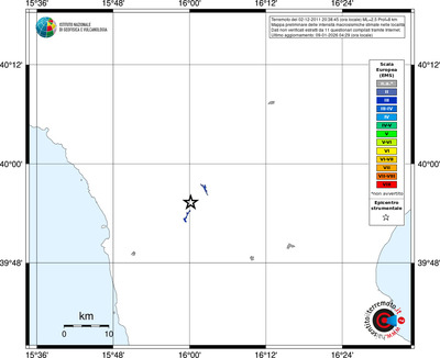 Mappa EMS - territori località