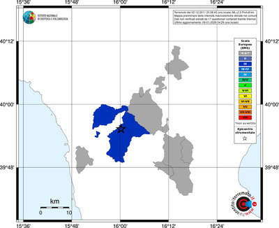 Mappa EMS - territori comuni