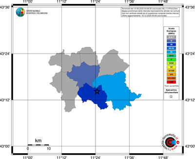 Mappa EMS - territori comuni