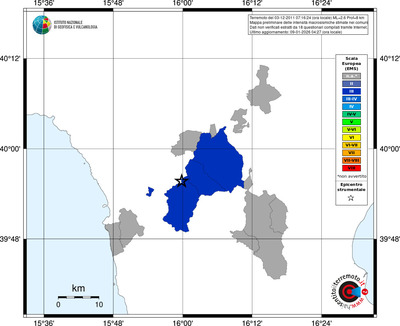 Mappa EMS - territori comuni