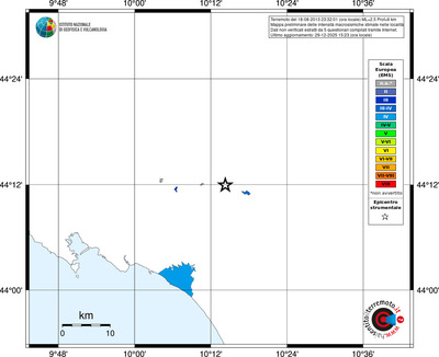 Mappa EMS - territori località