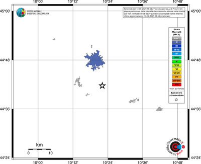 Mappa MCS - territori località