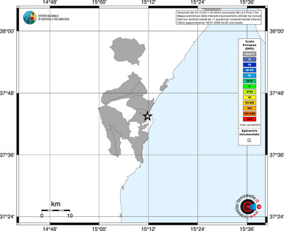 Mappa EMS - territori comuni