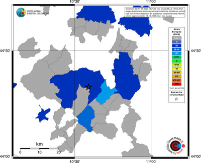 Mappa EMS - territori comuni
