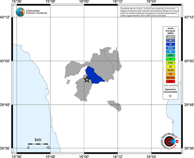 Mappa EMS - territori comuni