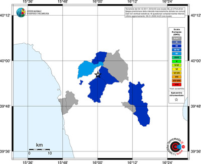 Mappa EMS - territori comuni