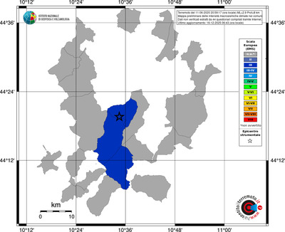 Mappa EMS - territori comuni