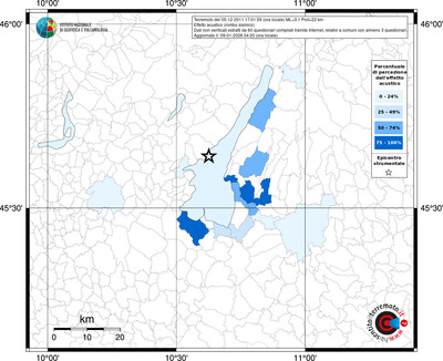 Mappa territorio comunale con almeno 3 questionari