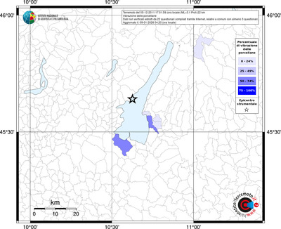 Mappa territorio comunale con almeno 3 questionari