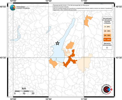Mappa territorio comunale con almeno 3 questionari
