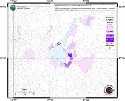 Mappa territorio comunale con almeno 3 questionari