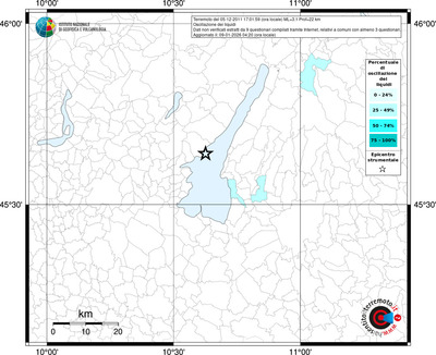 Mappa territorio comunale con almeno 3 questionari