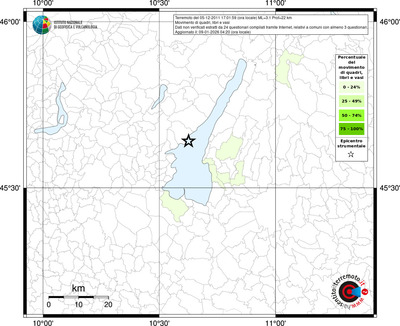 Mappa territorio comunale con almeno 3 questionari