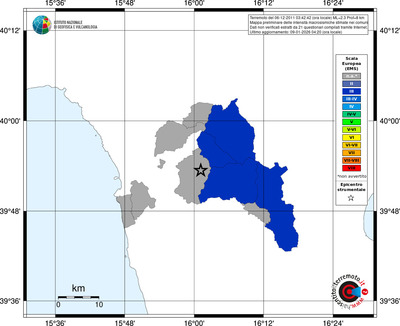 Mappa EMS - territori comuni