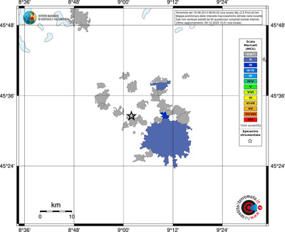 Mappa MCS - territori località