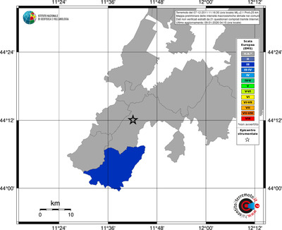 Mappa EMS - territori comuni