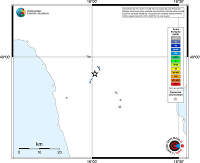 Mappa EMS - territori località